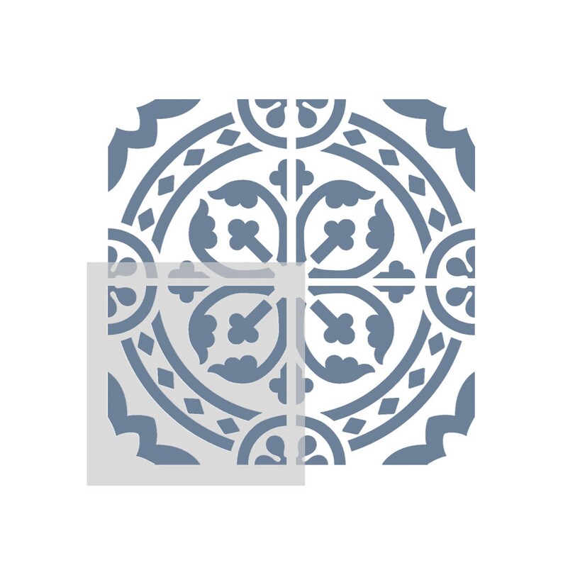 Wall Moroccan Reusable Tile Stencil T0067 for DIY Wall Decor Furniture ...