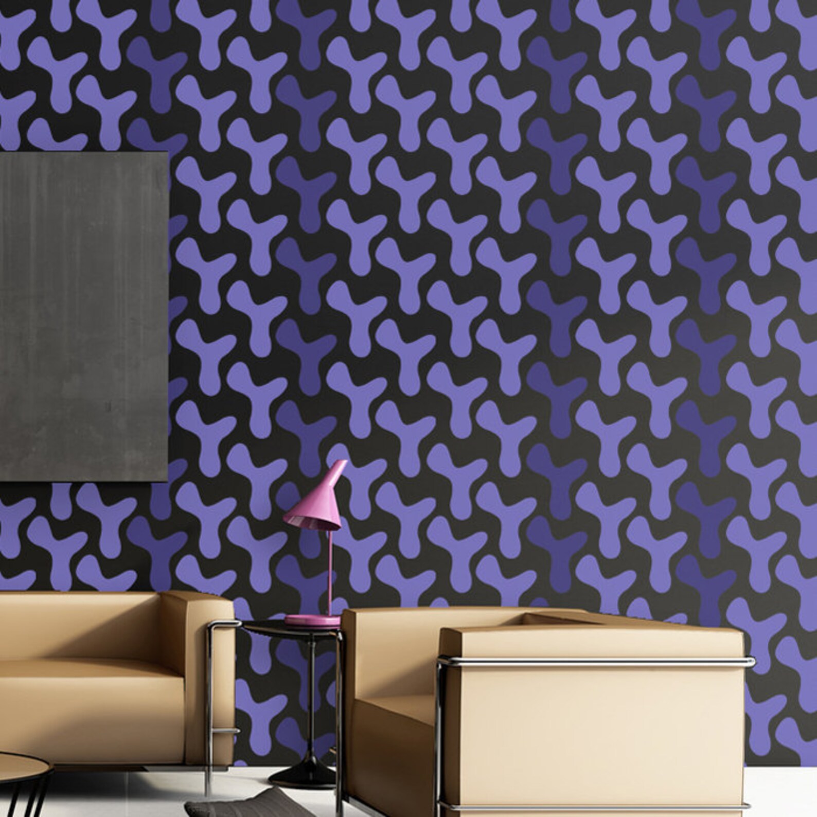 Allover Stencil Pattern Blackhole Reusable Stencil for Walls Etsy