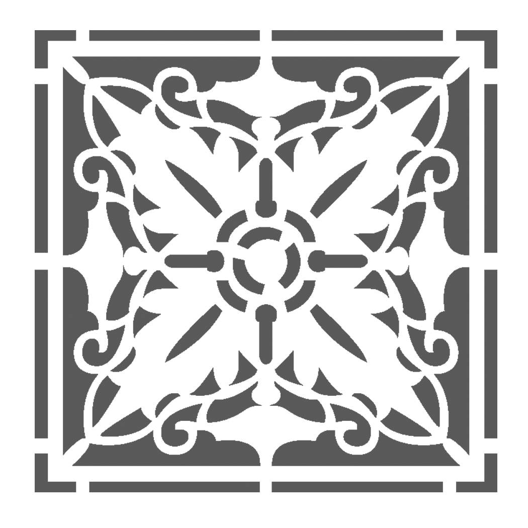 Wall Stencils Damask Tile Stencil for DIY Decor Faux Reusable Etsy
