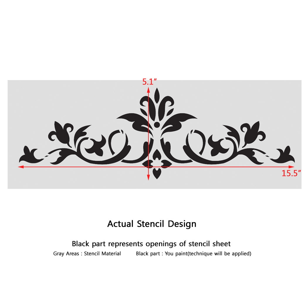 Wall Stencils Border Stencil Pattern 072 Reusable Template for DIY Wall Decor - Etsy wall-stencils-border-stencil-pattern-072-reusable-template-for-diy-wall-decor-etsy