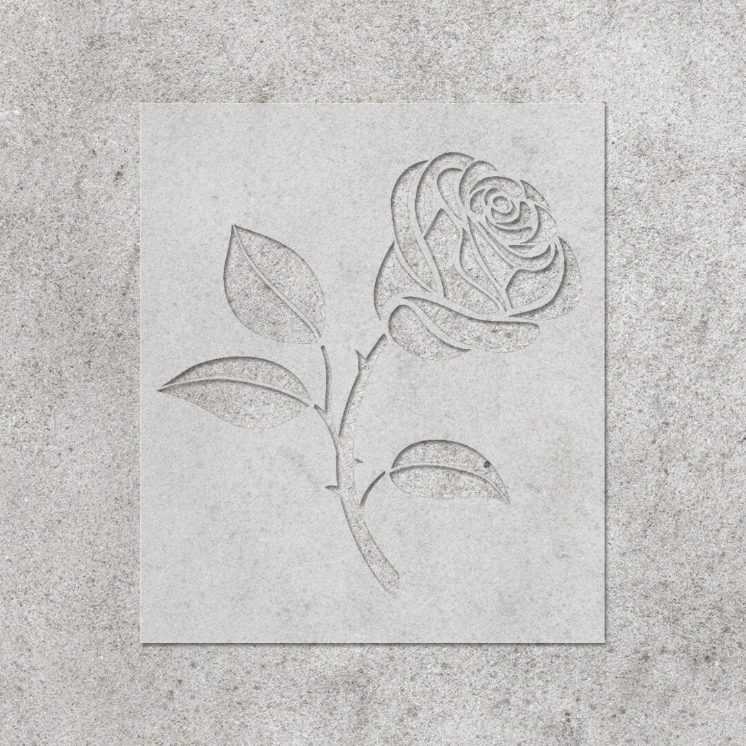 Flower Rose Stencil DIY Reusable Craft and Painting Wall Stencils - Etsy