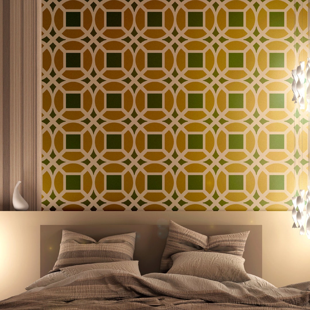 Wall Moroccan Stencil Lesley Large Size, for DIY Decor Furniture ...
