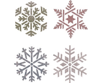 Snow Flower Stencils for Crafting Canvas Wall Art Decor Reusable Template