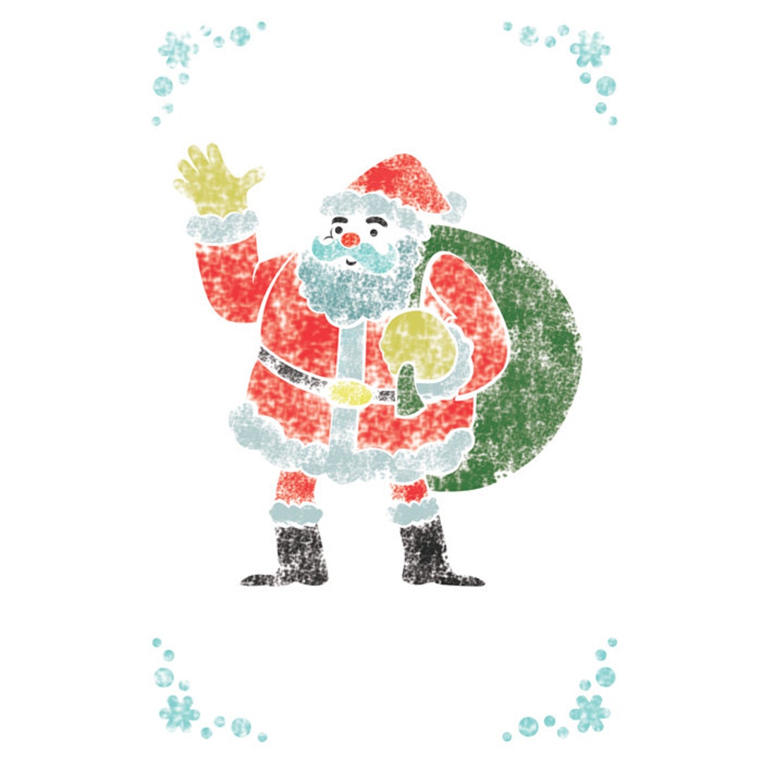 Santa Claus Stencils for Crafting Template DIY Room Decor Wall Art ...