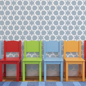 Geometric Pattern Stencils Yeriel for Walls DIY decor fabrics and furniture