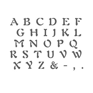 Modèle réutilisable de pochoir Alphabet pour l’artisanat mural et la peinture d’enseignes #3