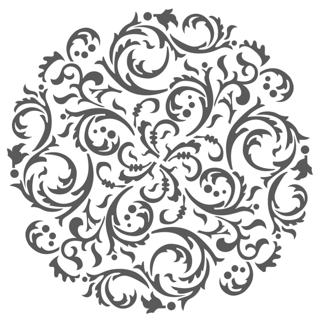 Large Wall Stencils Damask Stencil DIY Reusable Pattern Decor Etsy