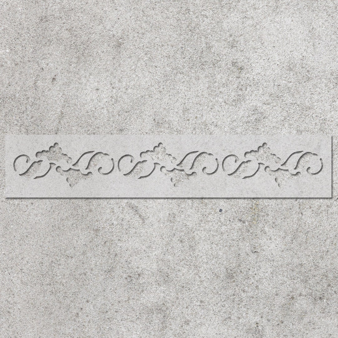 Wall Stencils Border Stencil Pattern Reusable Template for DIY Etsy