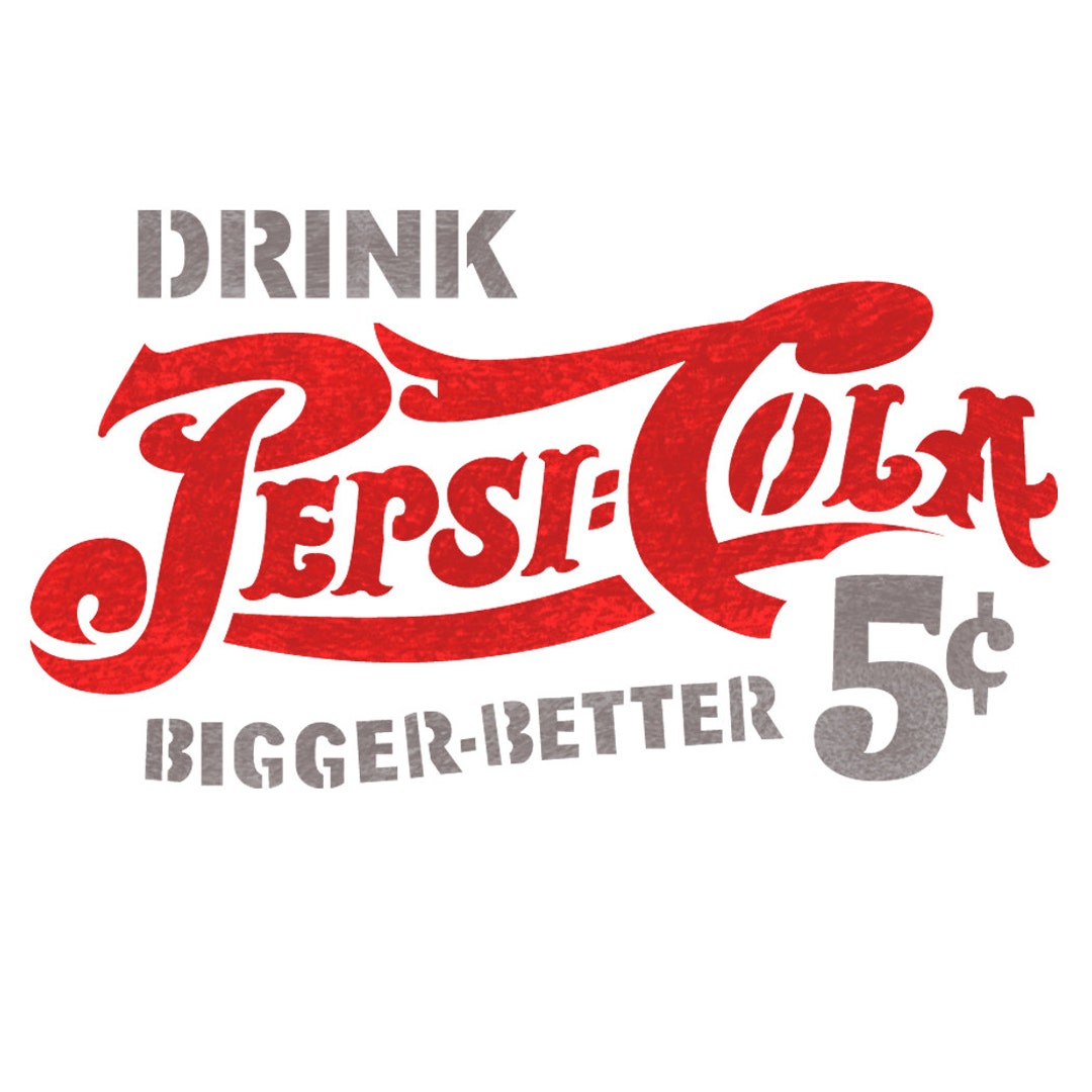 Pepsi Cola Stencil Reusable Stencil Drink Bigger Better for Wall Art ...