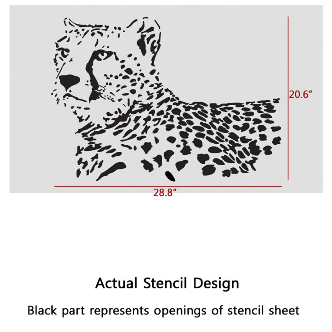 Wall Stencils Leopard stencil Large Template For Wall Graffiti Etsy