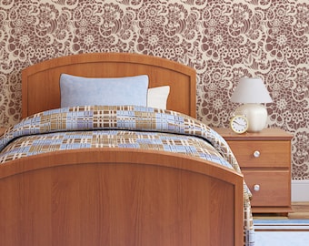 Lace with blossom Wall Stencil Reusable Pattern for Wall DIY Decor