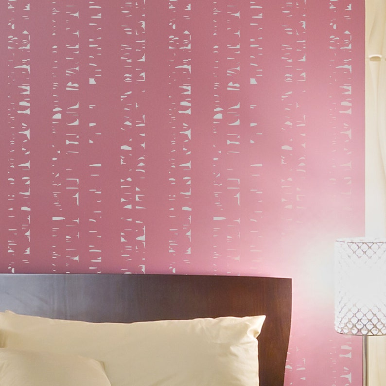 Birch Tree Stencil Reusable Allover Forest Stencils for DIY Home Decoration