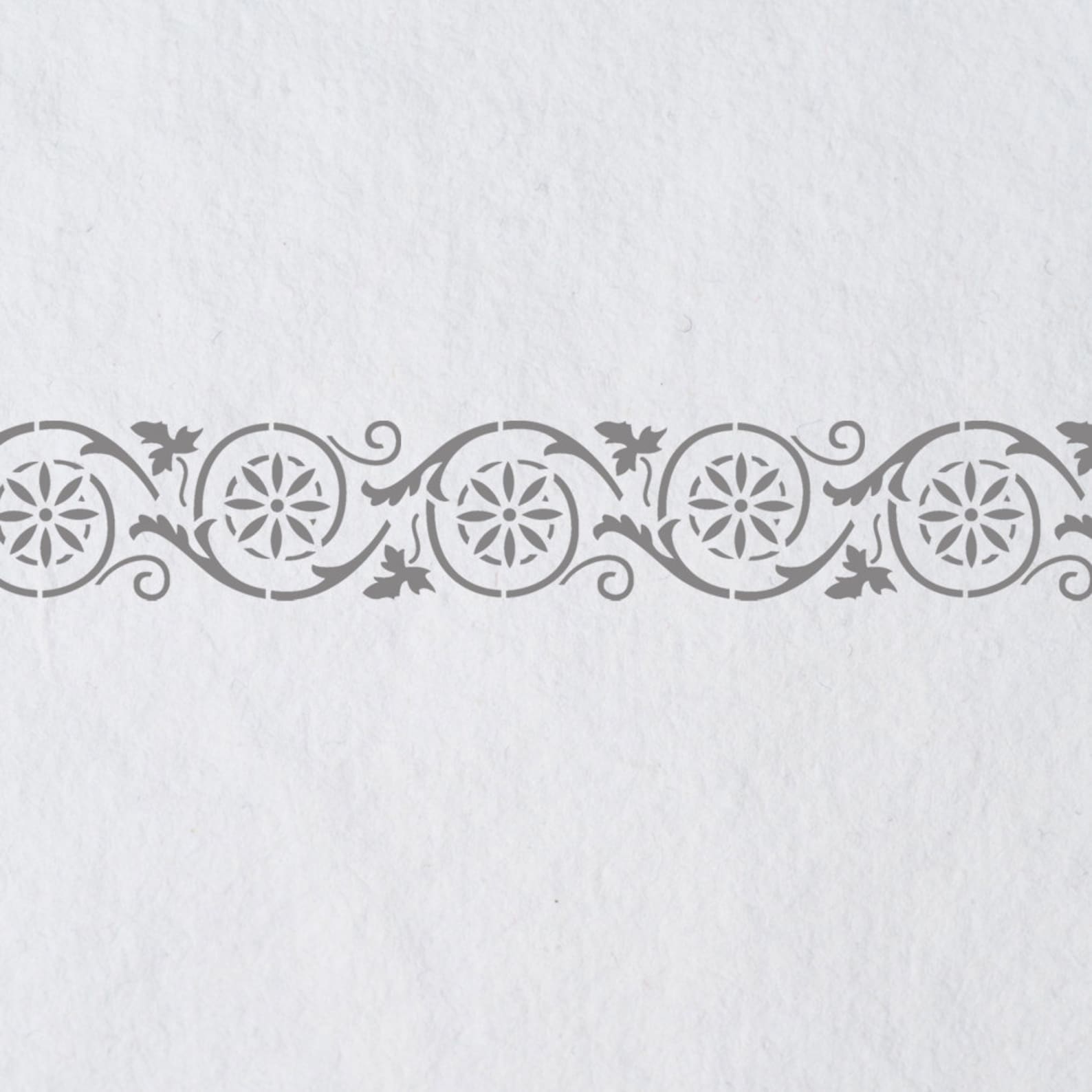 Wall Border Stencils Pattern 025 Reusable Template for DIY - Etsy