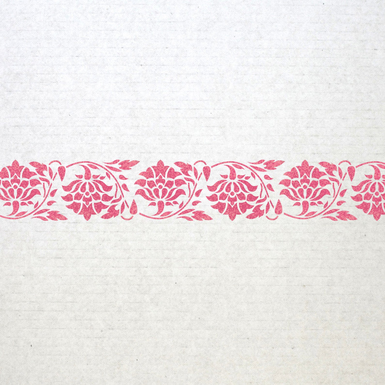 Wall Border Stencils Pattern 011 Reusable Template for DIY Etsy