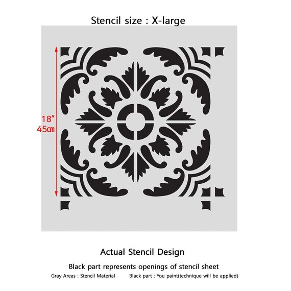 Floral Damask Stencil, Paint Walls, Fabrics and Furniture, Love Creating  Unique Home Decor With Reusable Mylar Stencils by Ideal Stencils 
