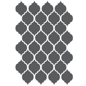 Circle Lattice Stencils -small Scale- Template For Crafting Canvas DIY