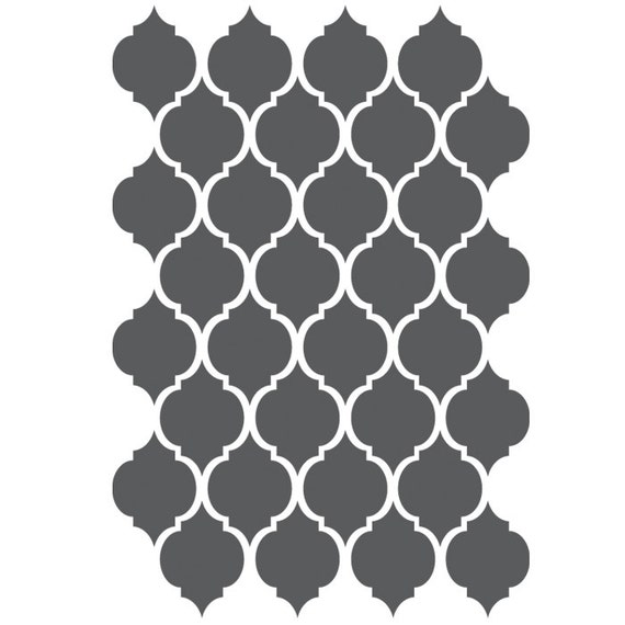 moroccan stencils template for crafting canvas diy decor wall etsy
