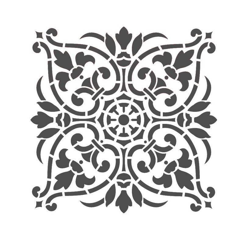 Large Wall Stencils Damask Stencil DIY Reusable Pattern Decor Etsy large-wall-stencils-damask-stencil-diy-reusable-pattern-decor-etsy