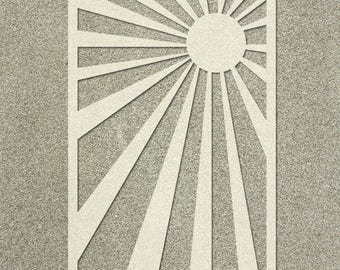 Sun Ray Wall Large Stencil - Reusable DIY Wall Decor Craft Stencils
