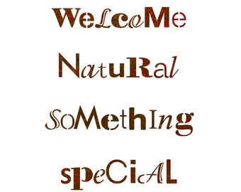 Inspired Words Stencil Welcome phrase template for Crafts Scrapbooking DIY Decor