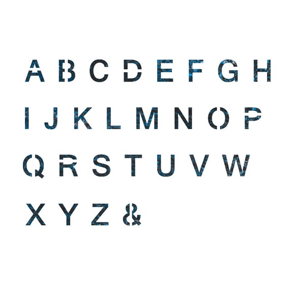 Alphabet Stencil Reusable Template for Wall Art Crafting and Painting Signs #3