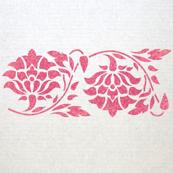 wall border stencils pattern 011 reusable template for diy etsy