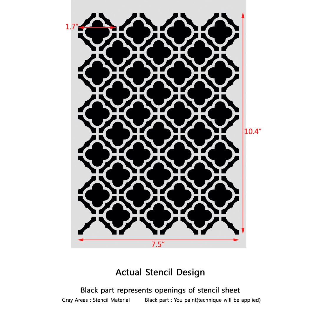 Marokkanische Schablonen Vorlage kleinen für Handwerk | Etsy