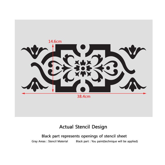 Wall Stencils Border Stencil Pattern Reusable Template for DIY wall