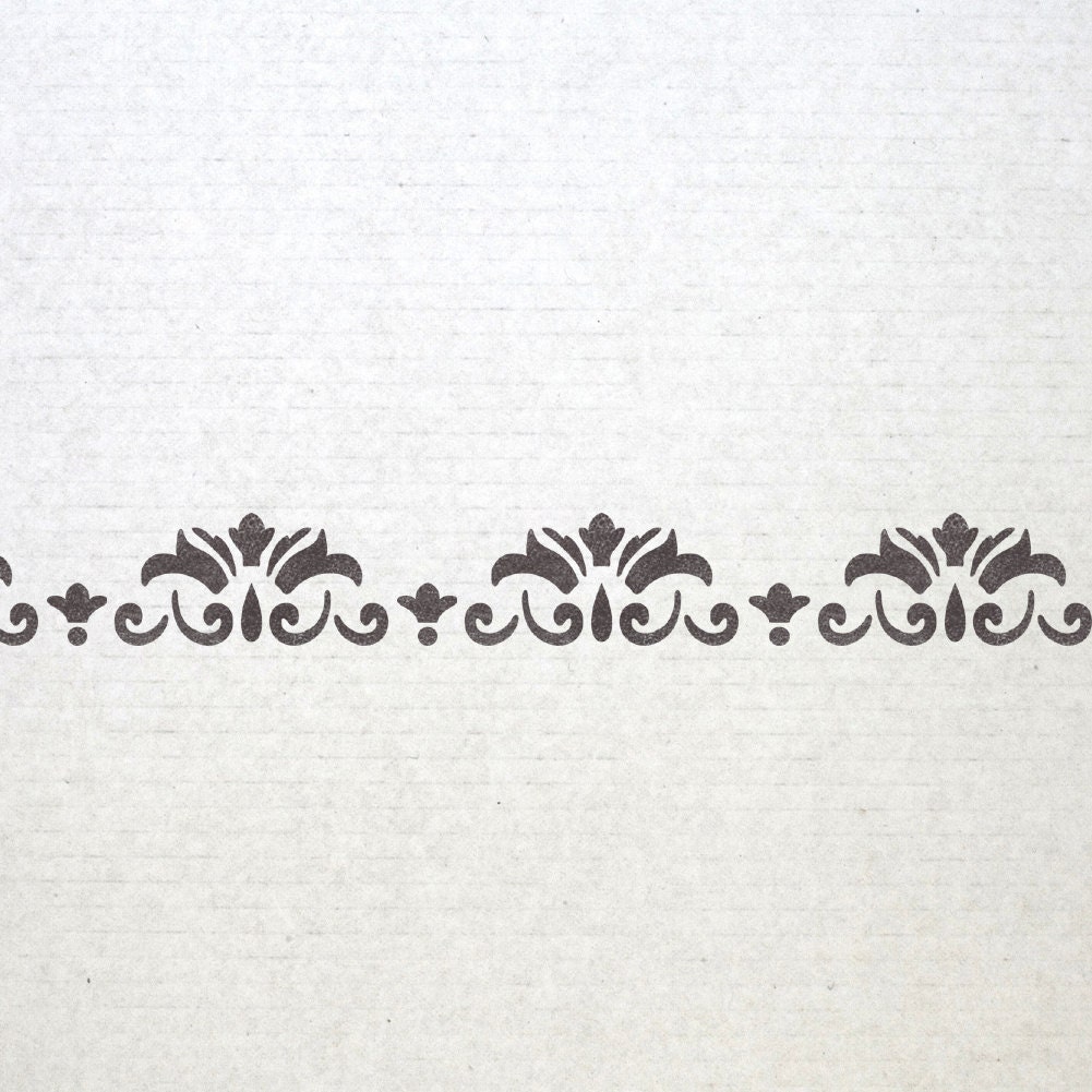 Wall Border Stencils Pattern 007 Reusable Template for DIY Wall Decor ...