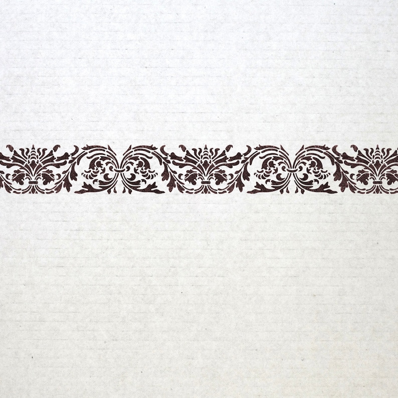 Wall Border Stencils Pattern 009 Reusable Template for DIY Etsy