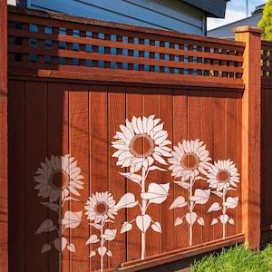 Giant Sunflower Stencils - Floral Stencils for Walls Reusable Stencil for Painting Walls