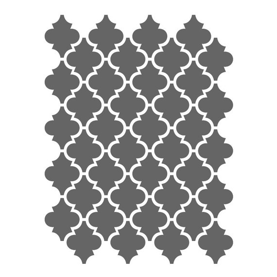 moroccan stencils template for crafting canvas diy decor wall etsy