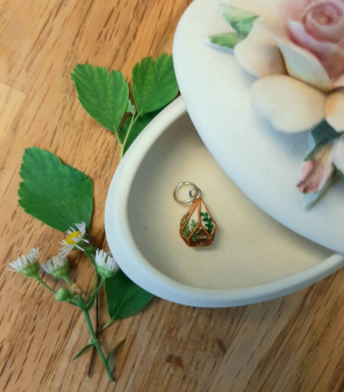 Colgante terrario miniatura / Terrario hecho a mano Boho Boho | Etsy