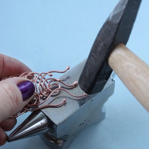 Jellyfish pendant tutorial Wire wrapped jewelry Wirewrap pendant tutorial PDF Jewelry making tutorial lesson image 6