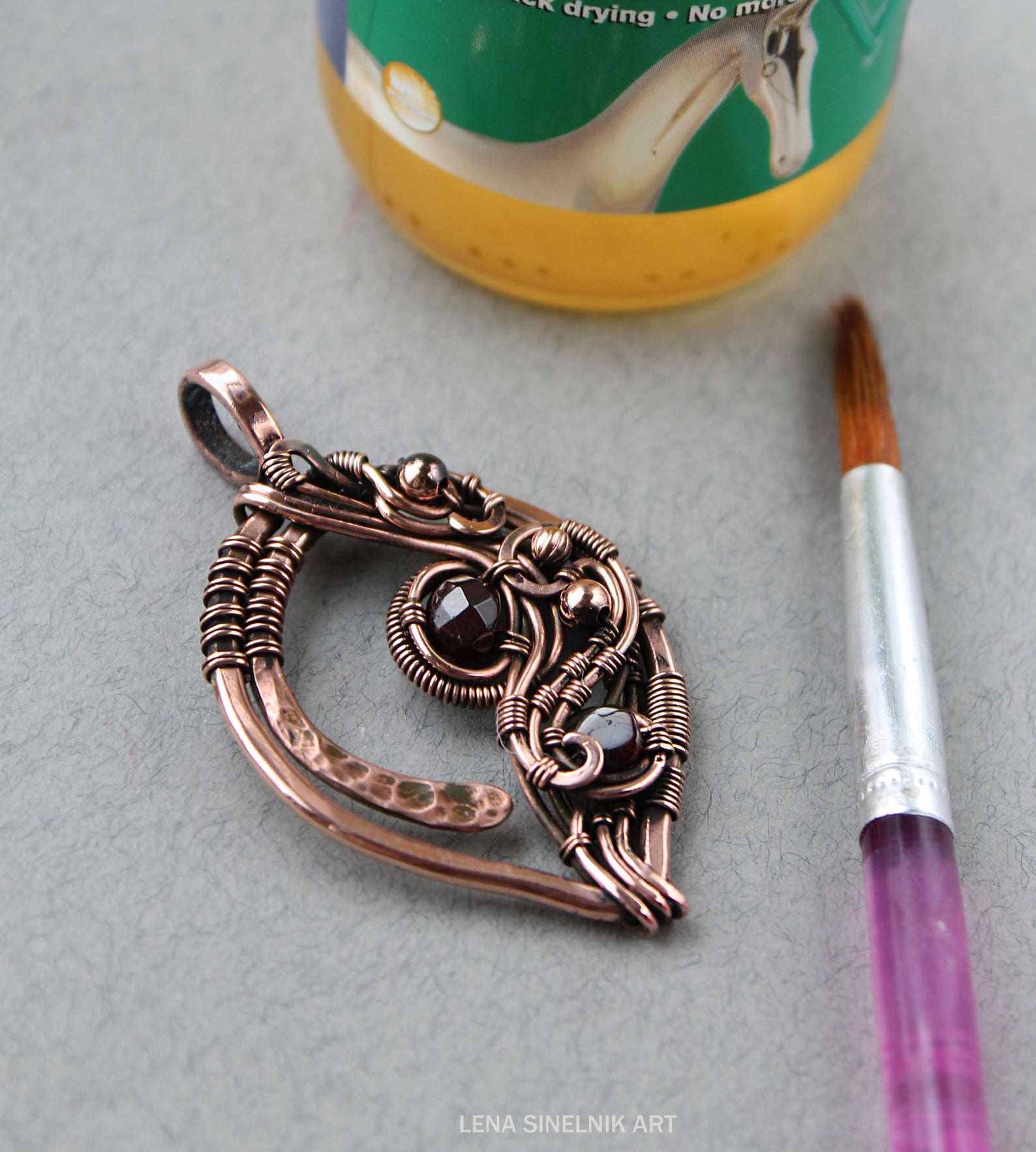Tutorial wirewrapped pendant PDF tutorial Wire wrapped jewelry Etsy