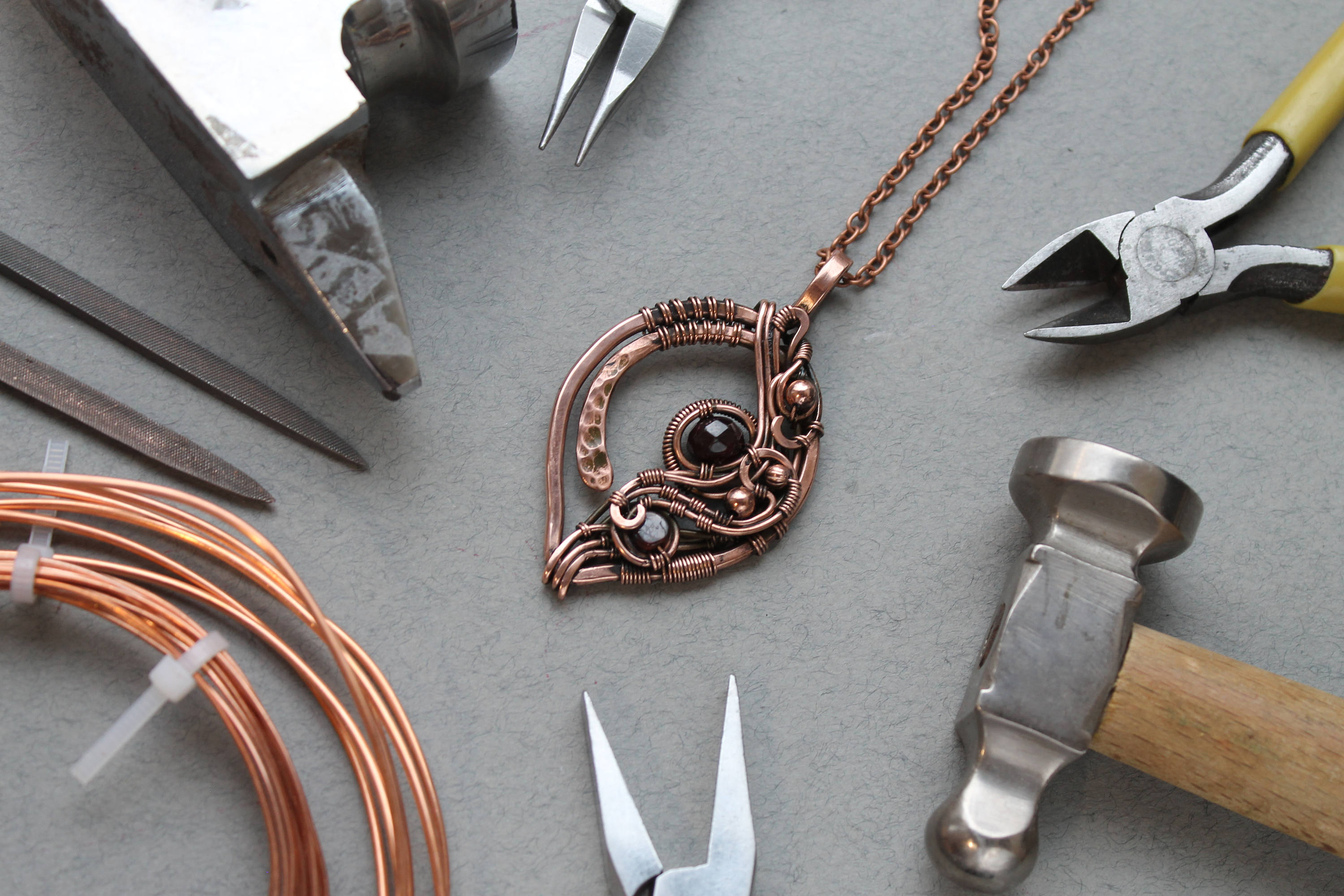 Tutorial wirewrapped pendant PDF tutorial Wire wrapped jewelry Etsy