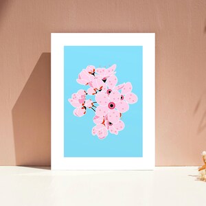 Stampa senza cornice A4/A5, Fiori di ciliegio