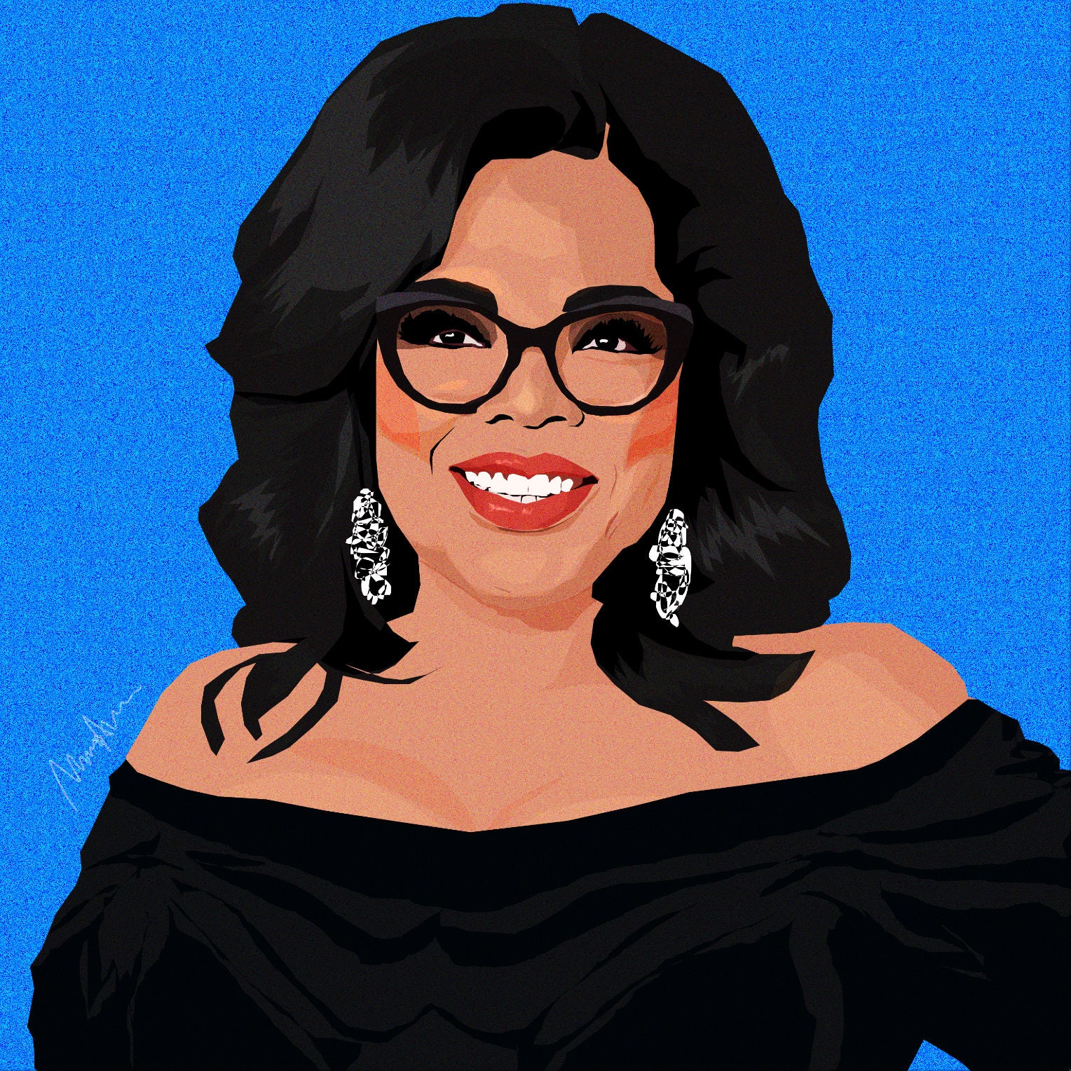 Oprah Winfrey Portrait Etsy