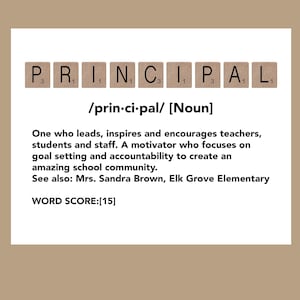 Principal Gift, Principal Printable Sign, Teacher Appreciation Day, High School Principal Gift, Elementary Principal Gift, Principal Sign