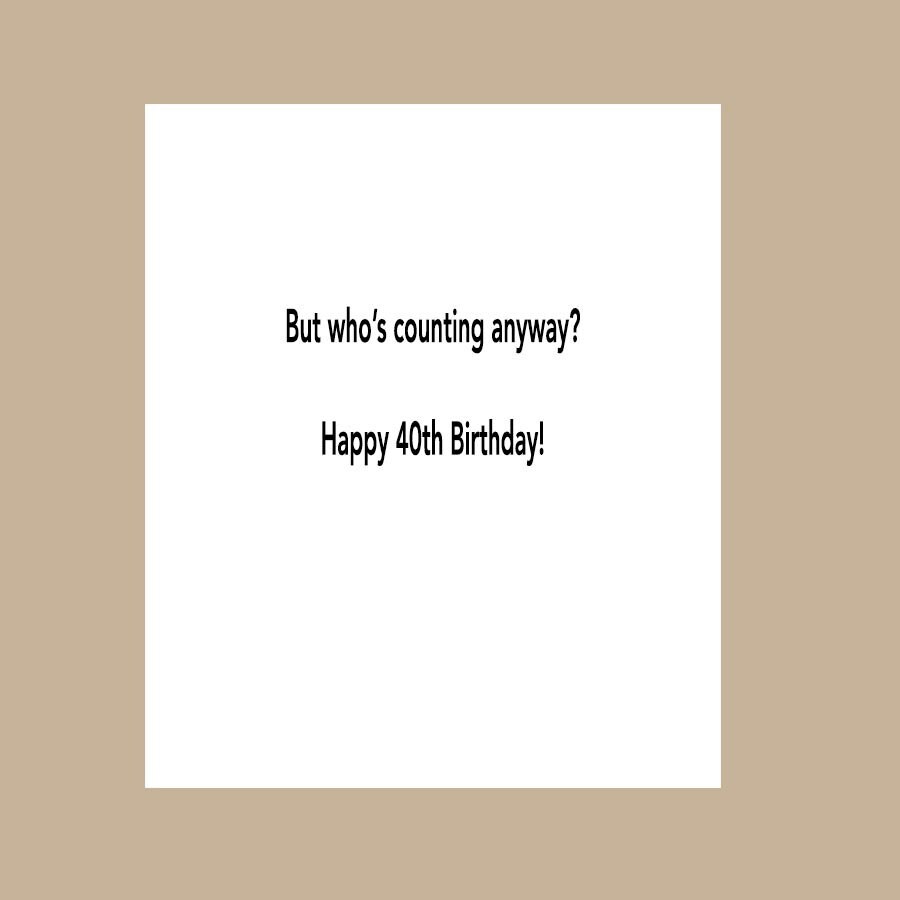 40th Birthday Card Milestone Birthday Card Decade Birthday - Etsy Ireland