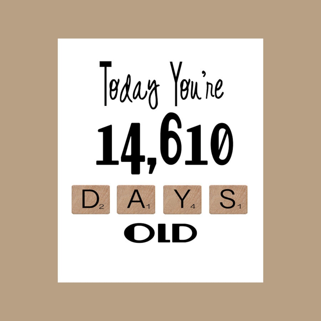 40th Birthday Card, the Big 40, Milestone Birthday, 1984 Birthday Card