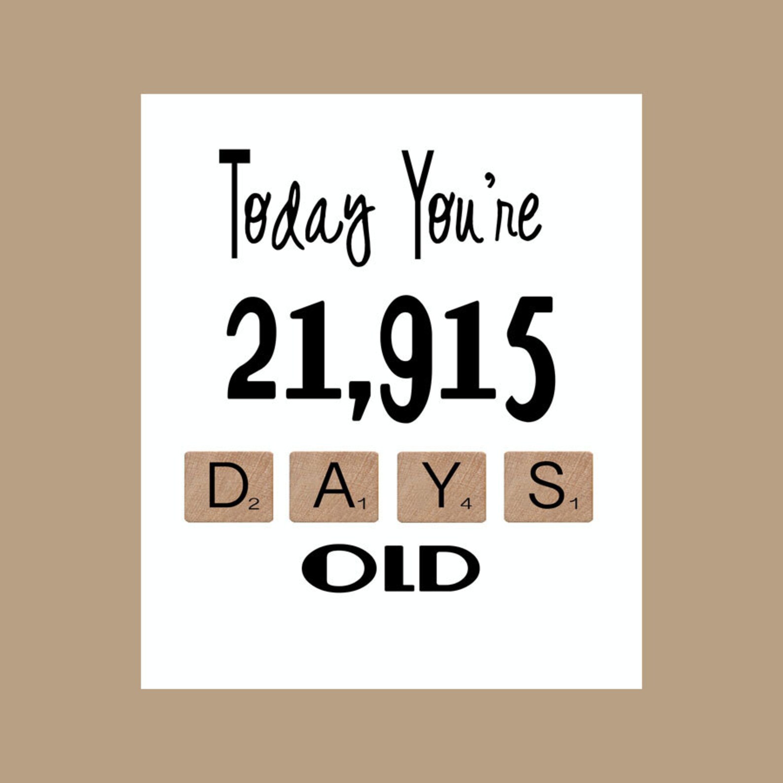 60th Birthday Card The Big 60 Milestone Birthday 1959 Etsy