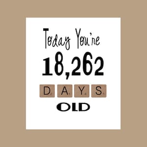 50th Birthday Card, The Big 50, Milestone Birthday, 1974 Birthday Card, Fifty Birthday Card, 50 Birthday Card, 50th Birthday Party Decor