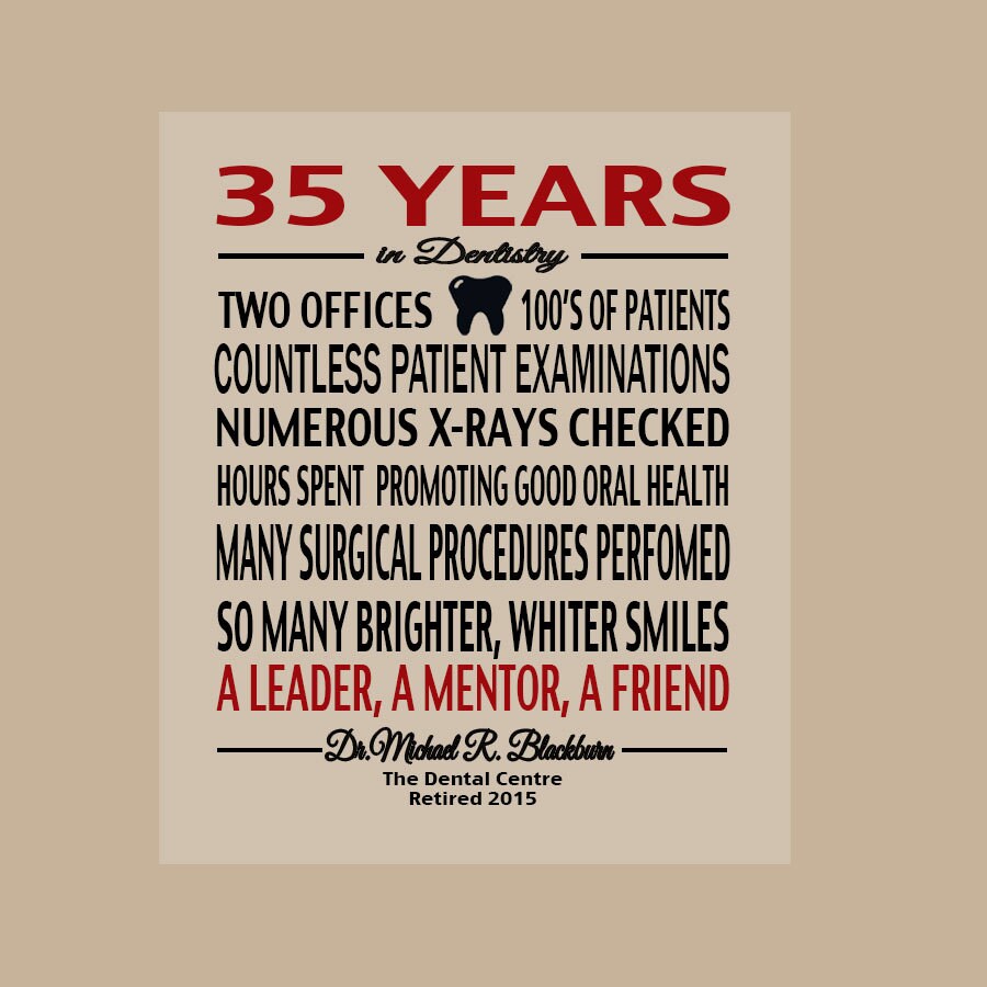Dentist Retirement Print Dentist Retirement Gift Retirement Etsy