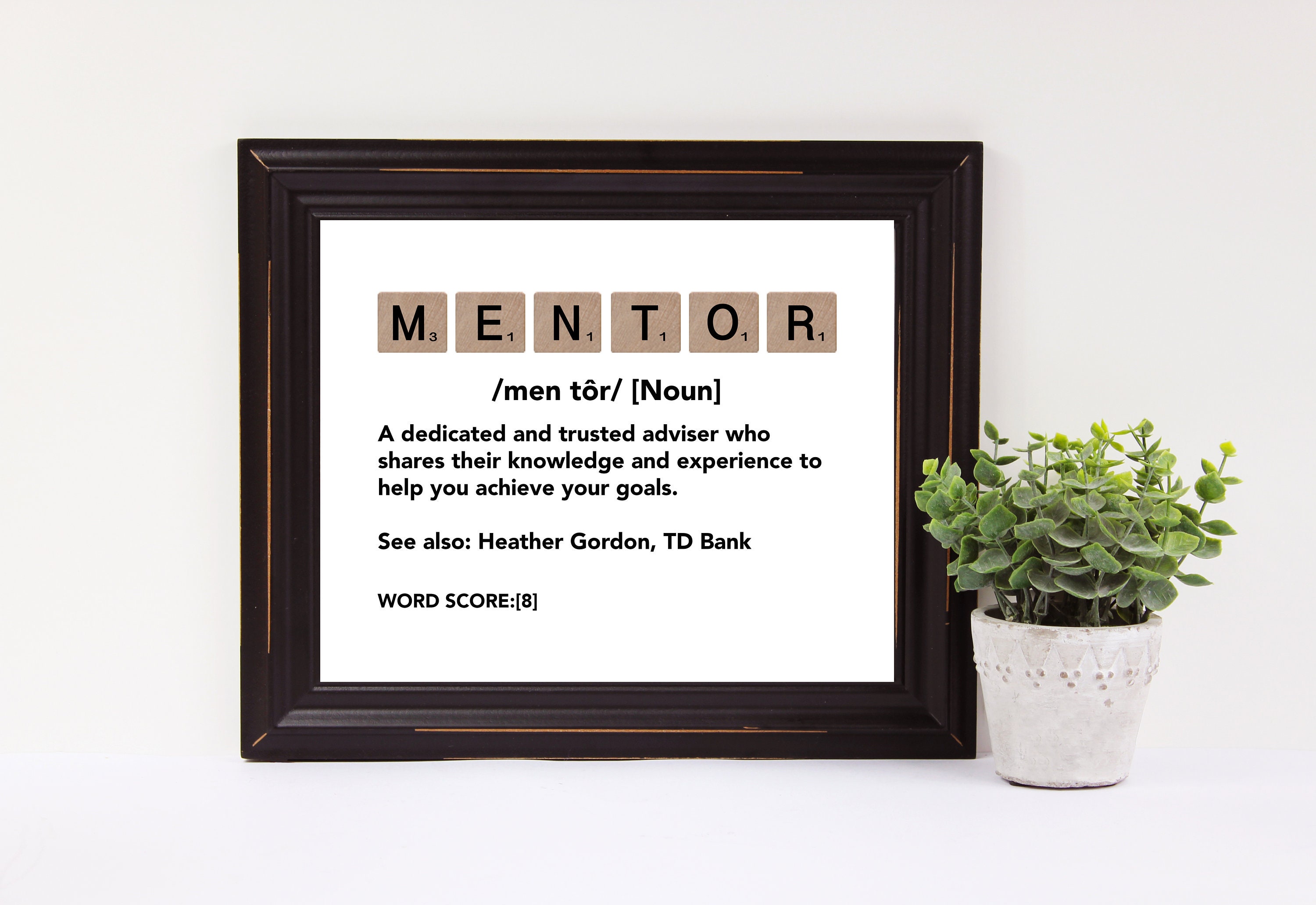 Mentor Gift Mentor Printable Sign Boss Mentor Gift Etsy UK