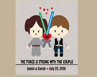 Star Wars Wedding Gift - Star Wars Anniversary Gift - Geek Wedding Gift - Nerd Wedding Gift