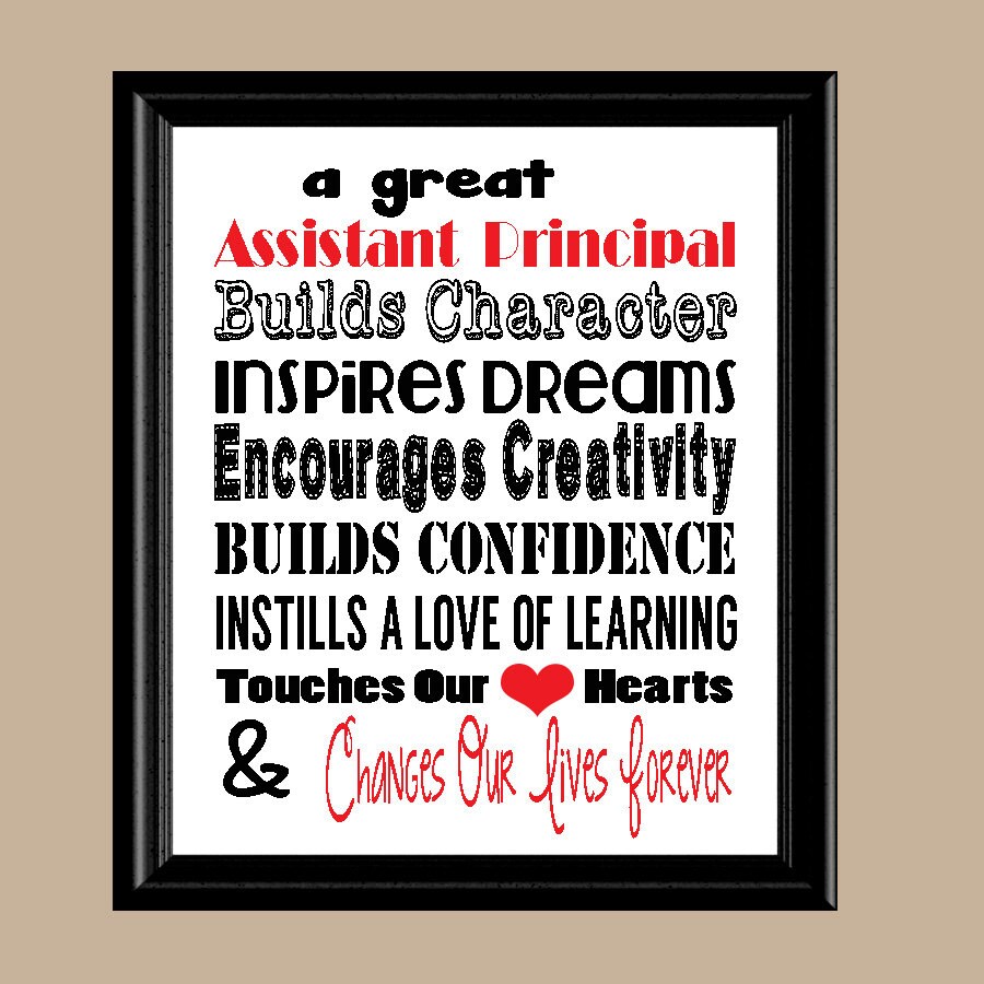 Assistant Principal Appreciation Gift Assistant Principal Etsy