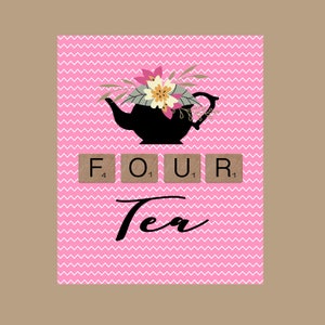 40th Birthday Card, 1984 Birthday, Tea Birthday Card, Pun Card, Tea Illustration, Floral Birthday Card, Friend Birthday Card