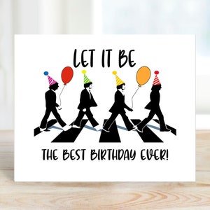 ビートルズの誕生日カード、楽しい誕生日カード、イギリスの誕生日カード、バンドの誕生日カード