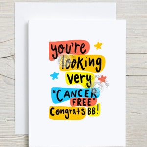 Cancer Remission Card - Cancer Support Card - Cancer Free BB - Cancer Survivor Gift - End of Chemo Card - Funny Cancer Card - Cancer Card